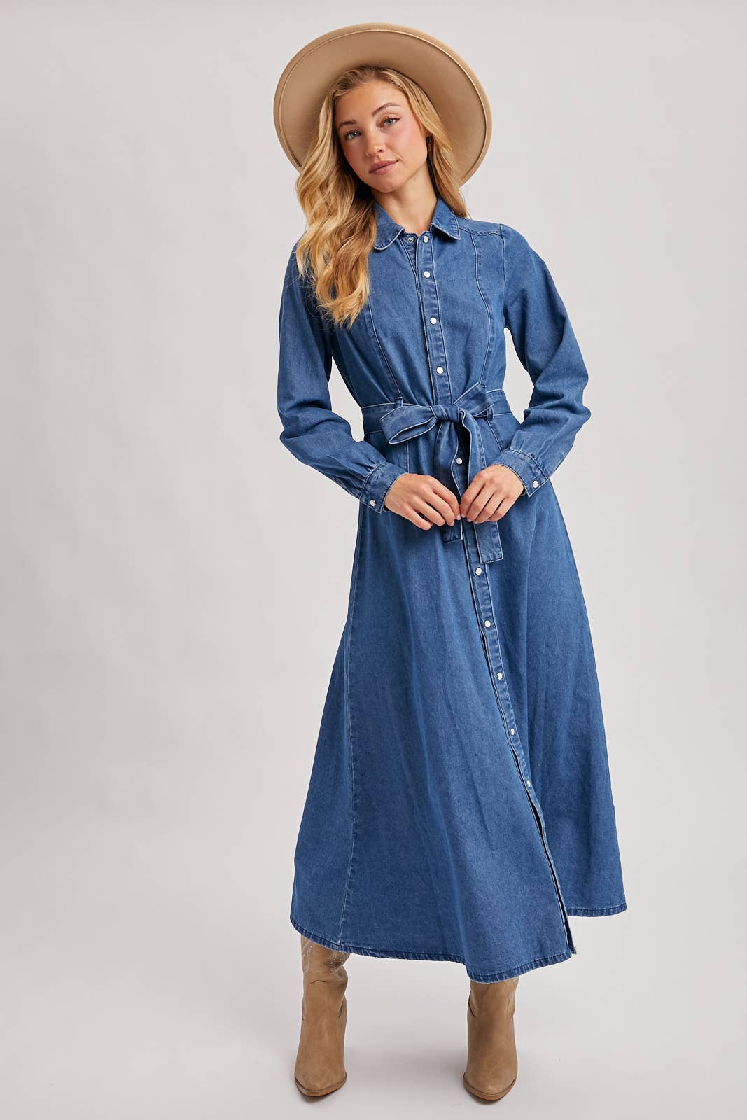 Ginny Denim Maxi Dress