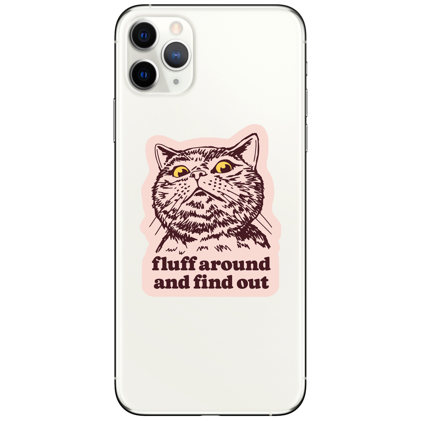 Fluff Around Vinyl Sticker