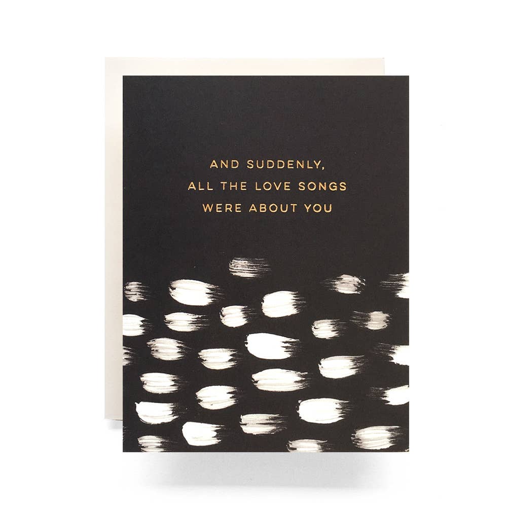 Brushed Love Song Card
