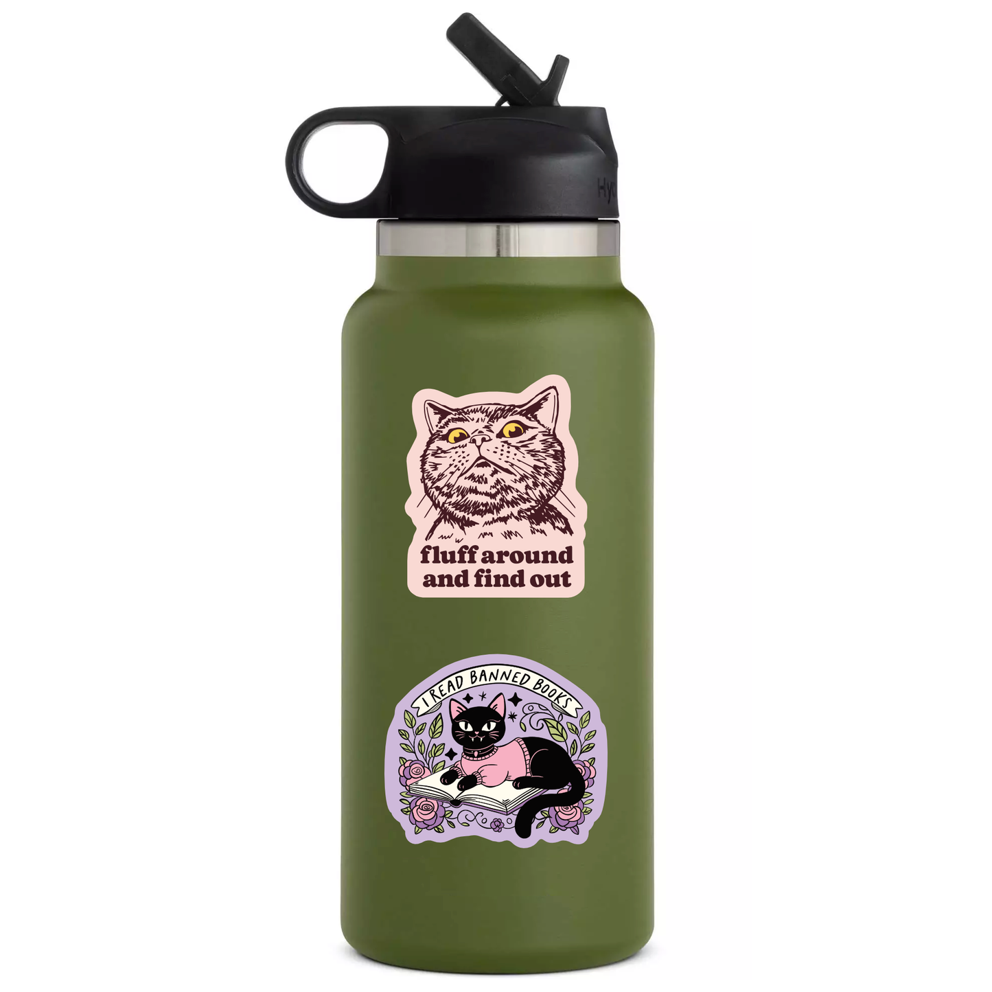 Fluff Around Vinyl Sticker