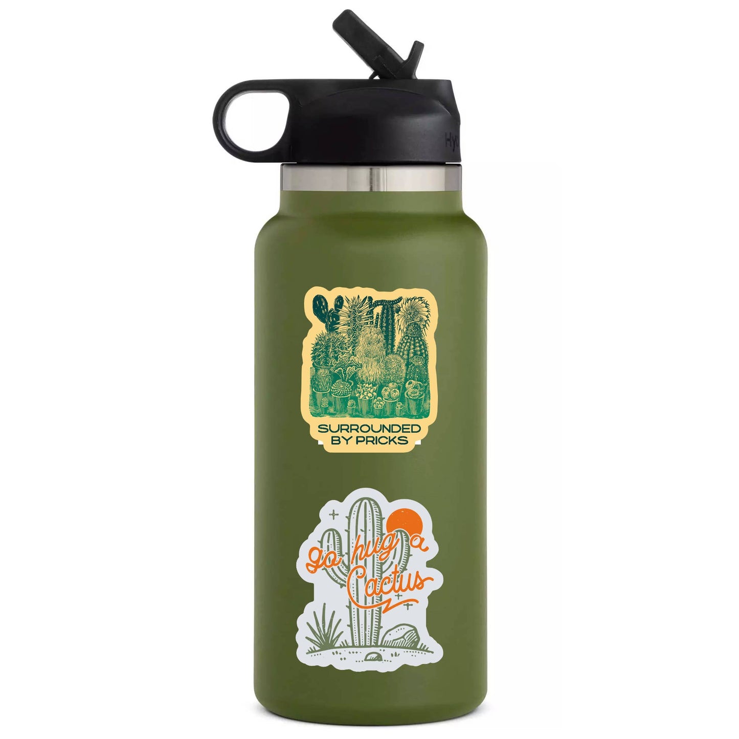 Go Hug A Cactus Vinyl Sticker