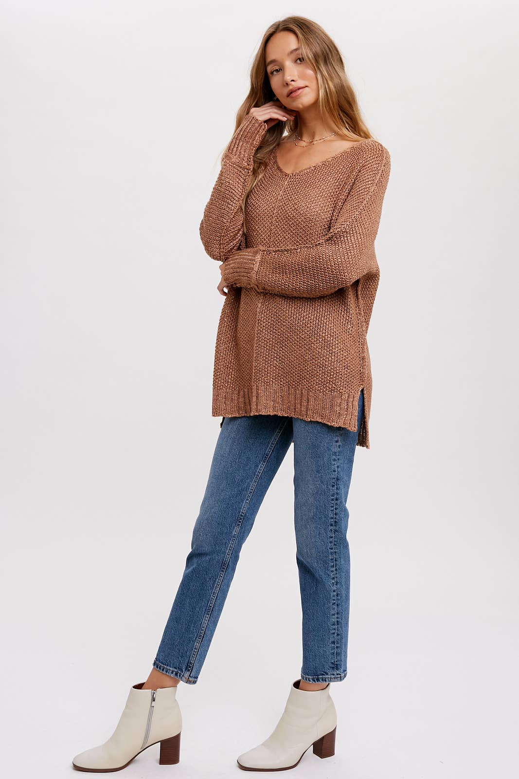 Camila Reverse Seam Loose Sweater