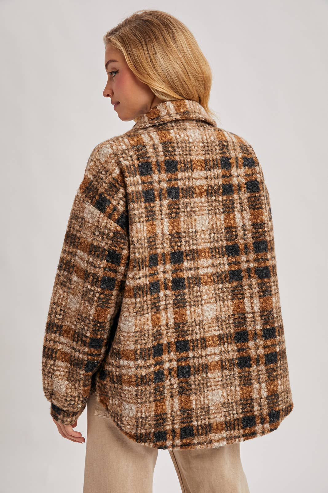 Riley Boucle Plaid Shacket