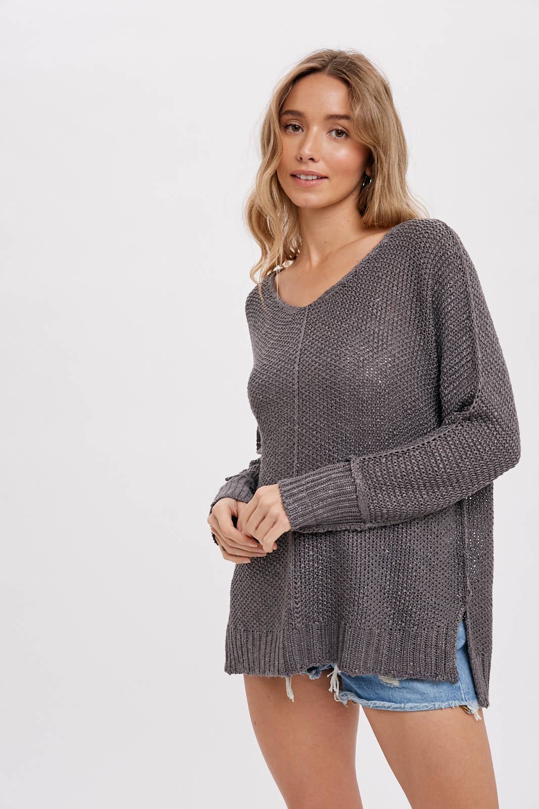 Camila Reverse Seam Loose Sweater