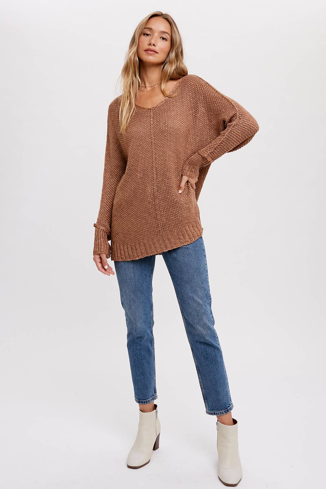 Camila Reverse Seam Loose Sweater