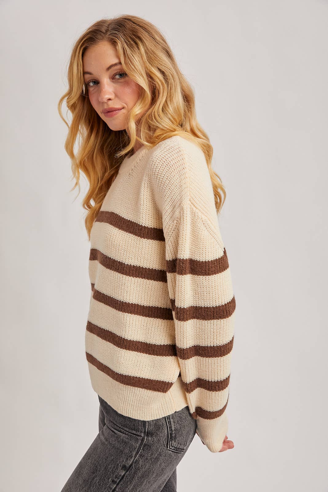 Annalese Chunky Striped Sweater