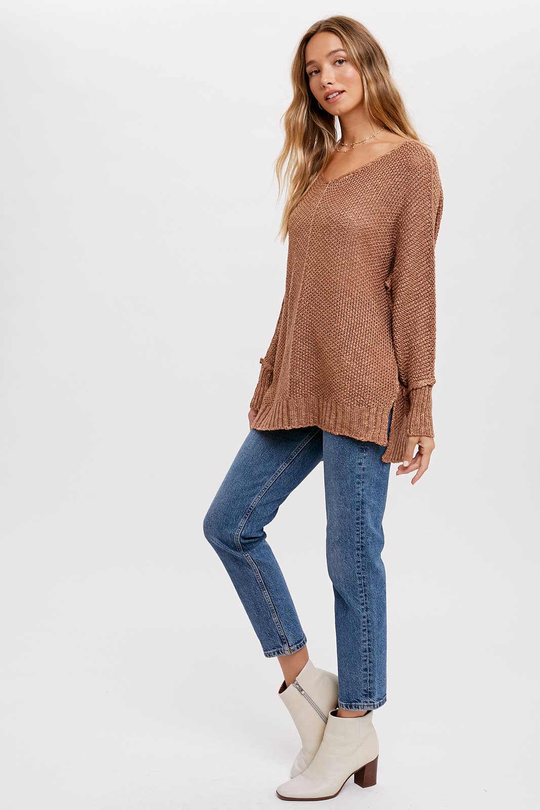 Camila Reverse Seam Loose Sweater