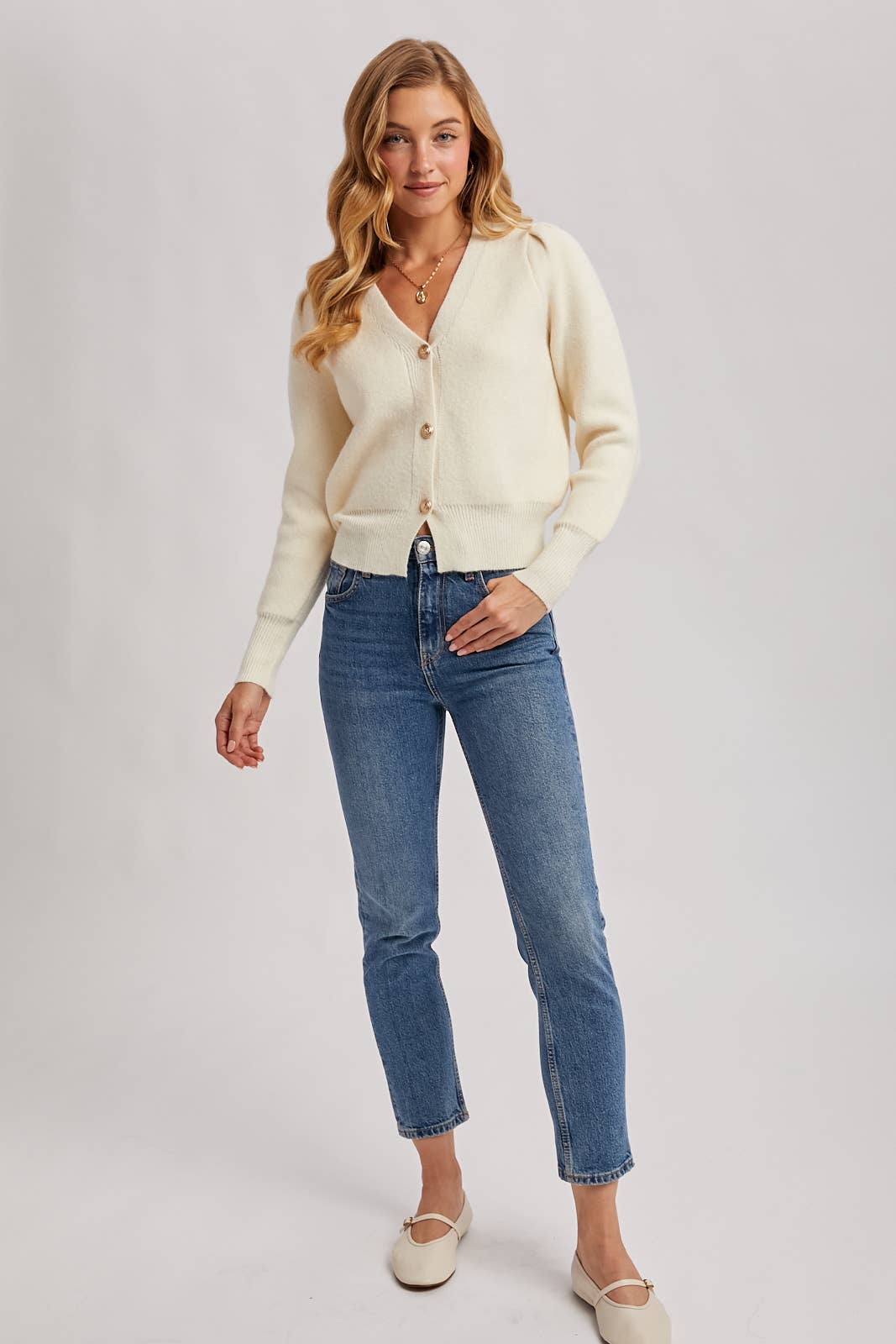 Leena Button Down Cardigan