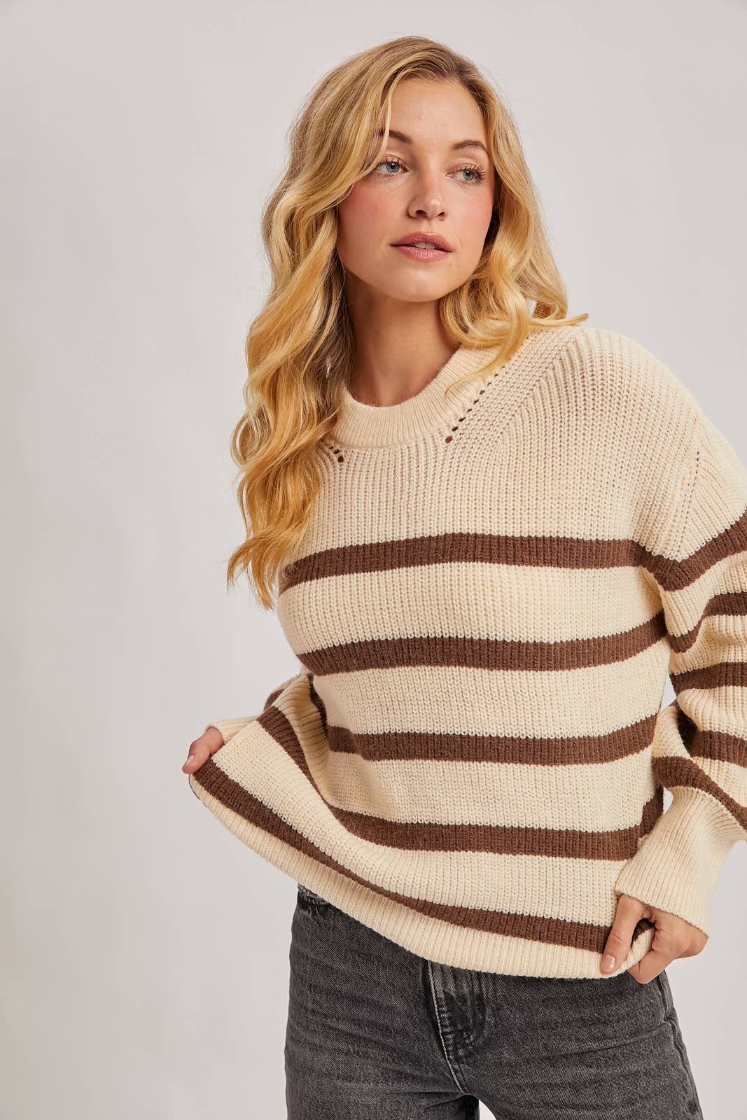 Annalese Chunky Striped Sweater