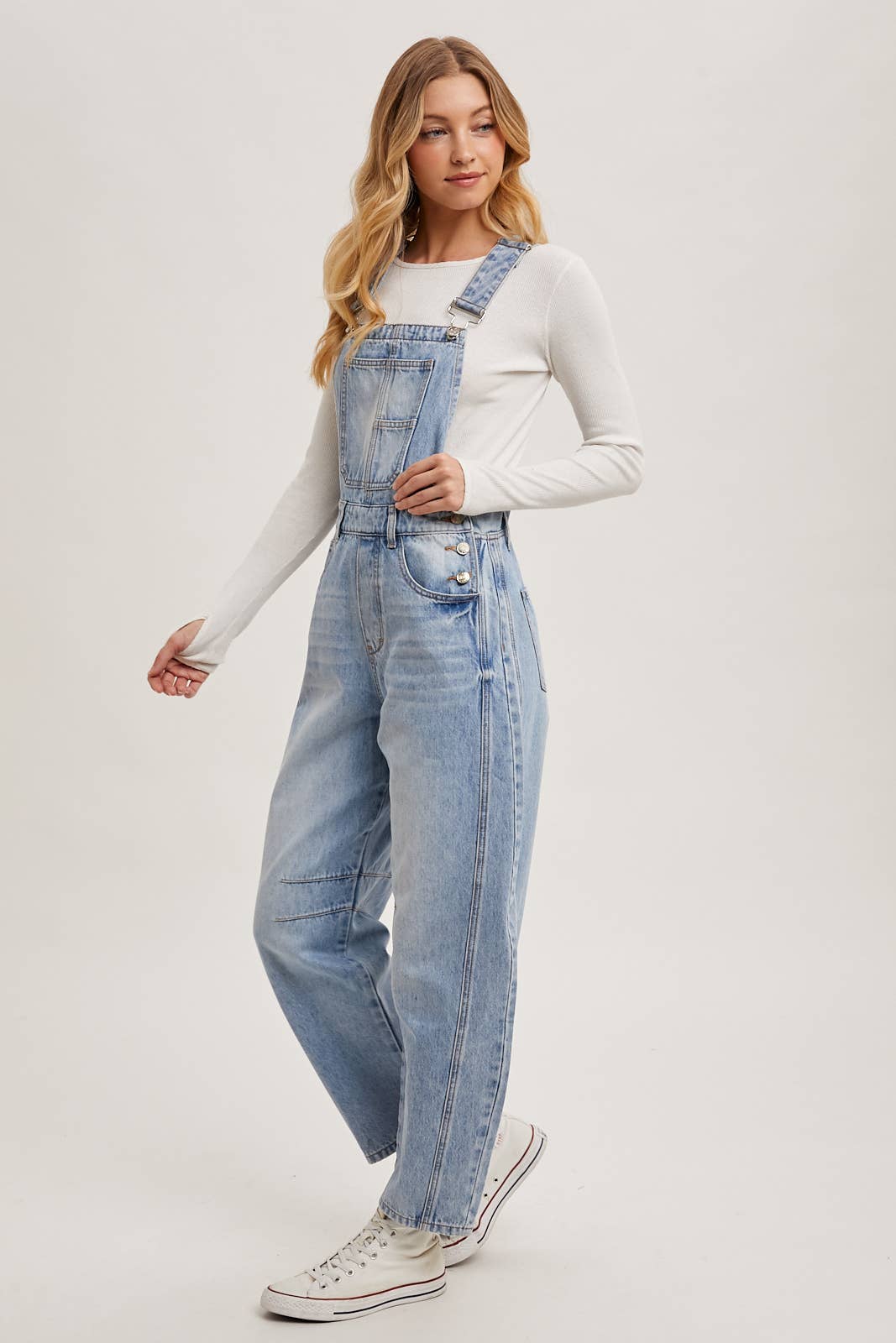 Sloan Denim Barrel Overalls