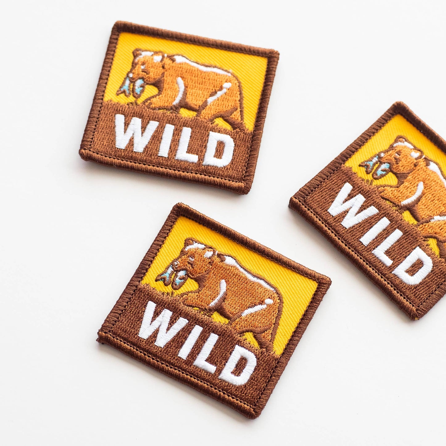Wild Bear Embroidered Iron on Patch
