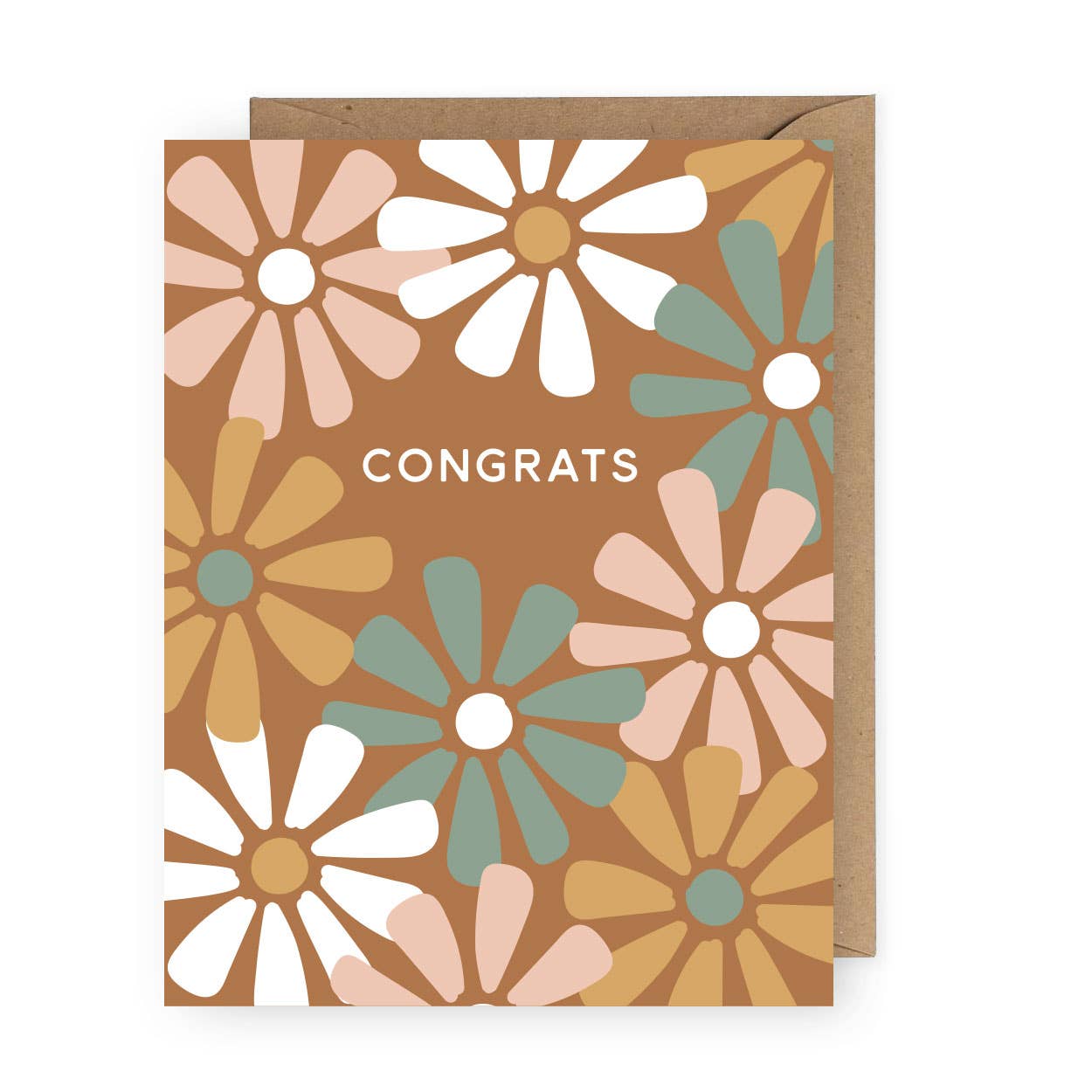 Congrats Flowers Greeting Card