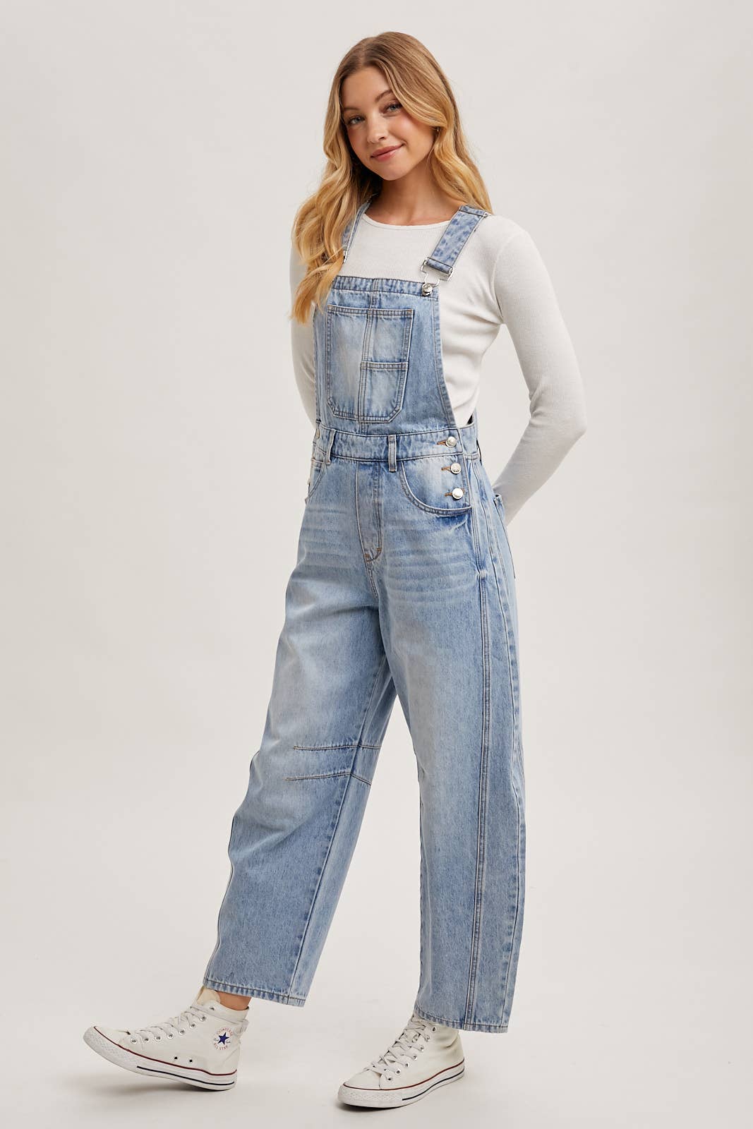 Sloan Denim Barrel Overalls