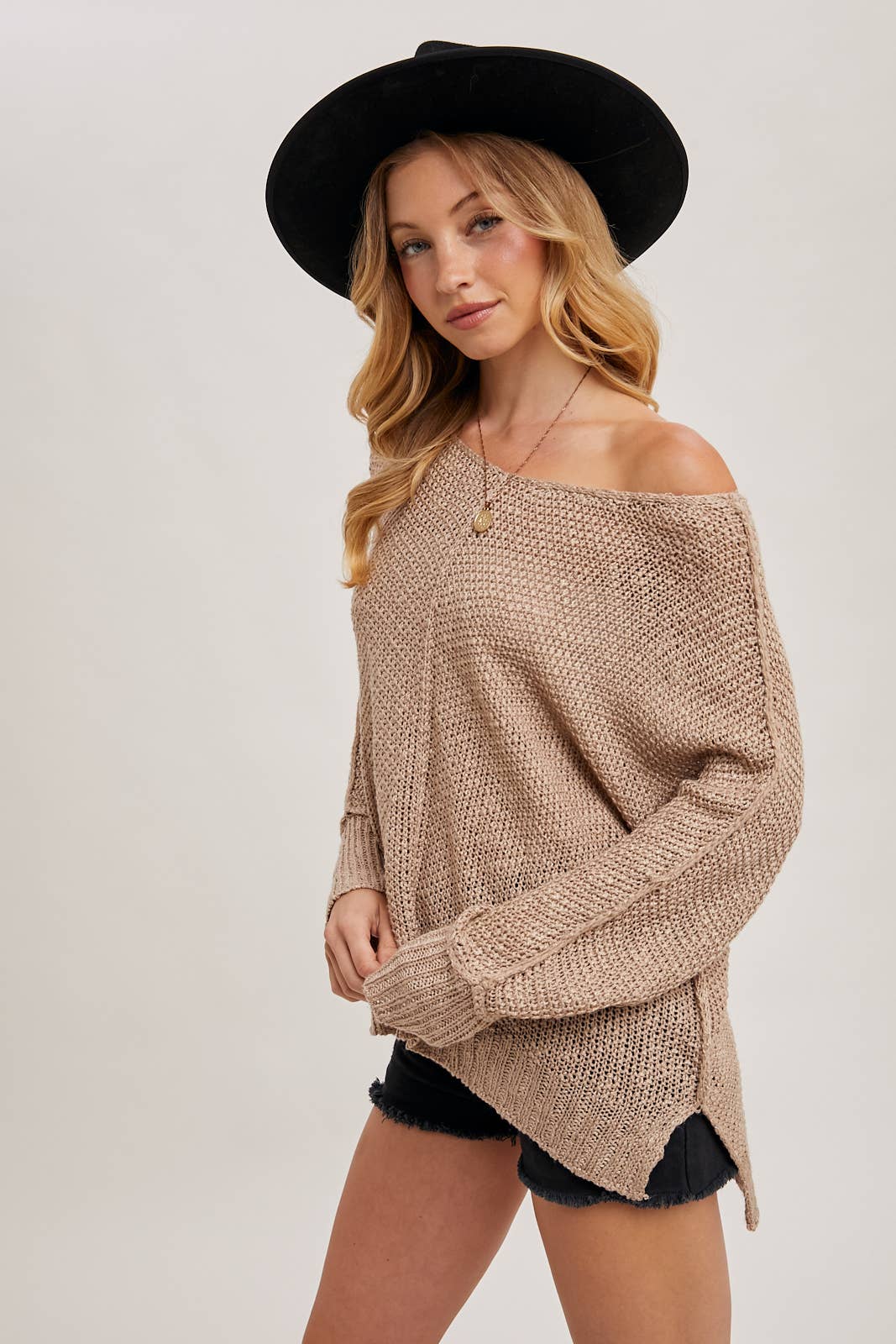Camila Reverse Seam Loose Sweater