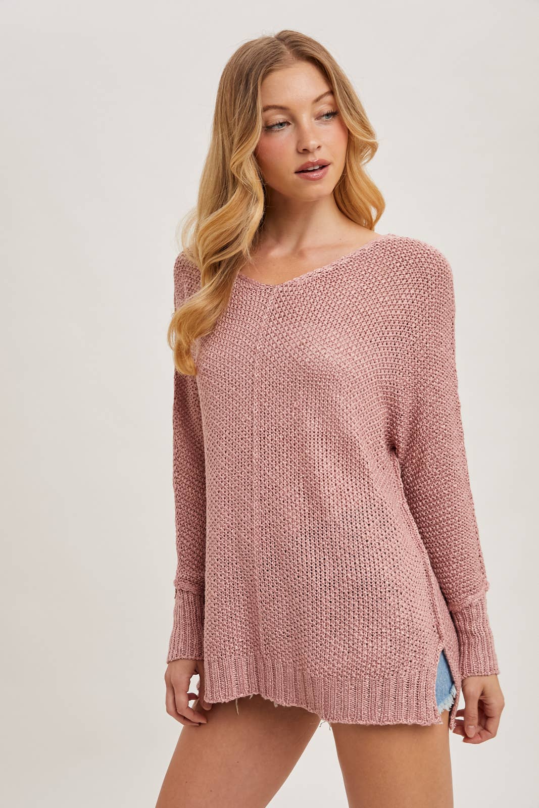 Camila Reverse Seam Loose Sweater