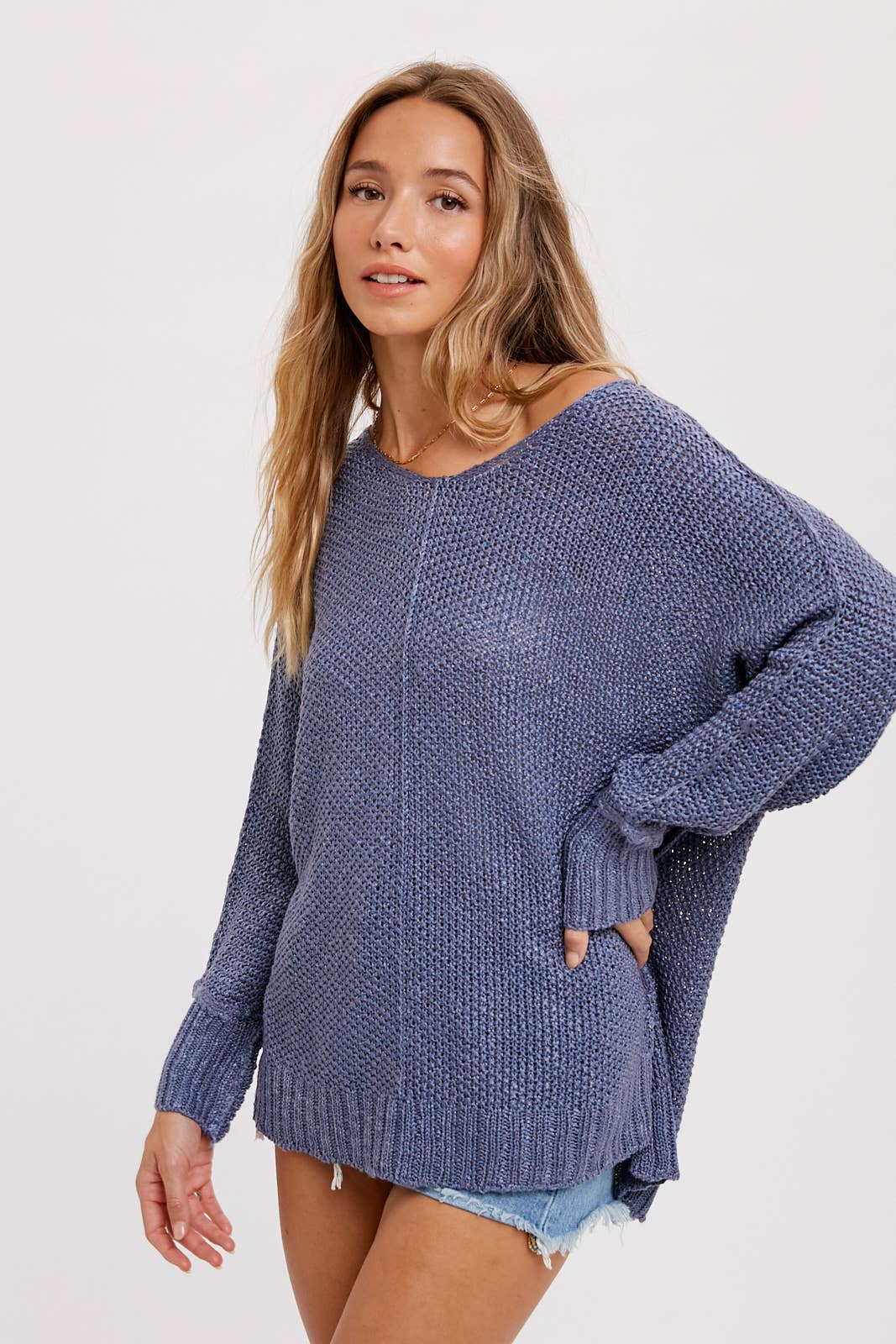 Camila Reverse Seam Loose Sweater