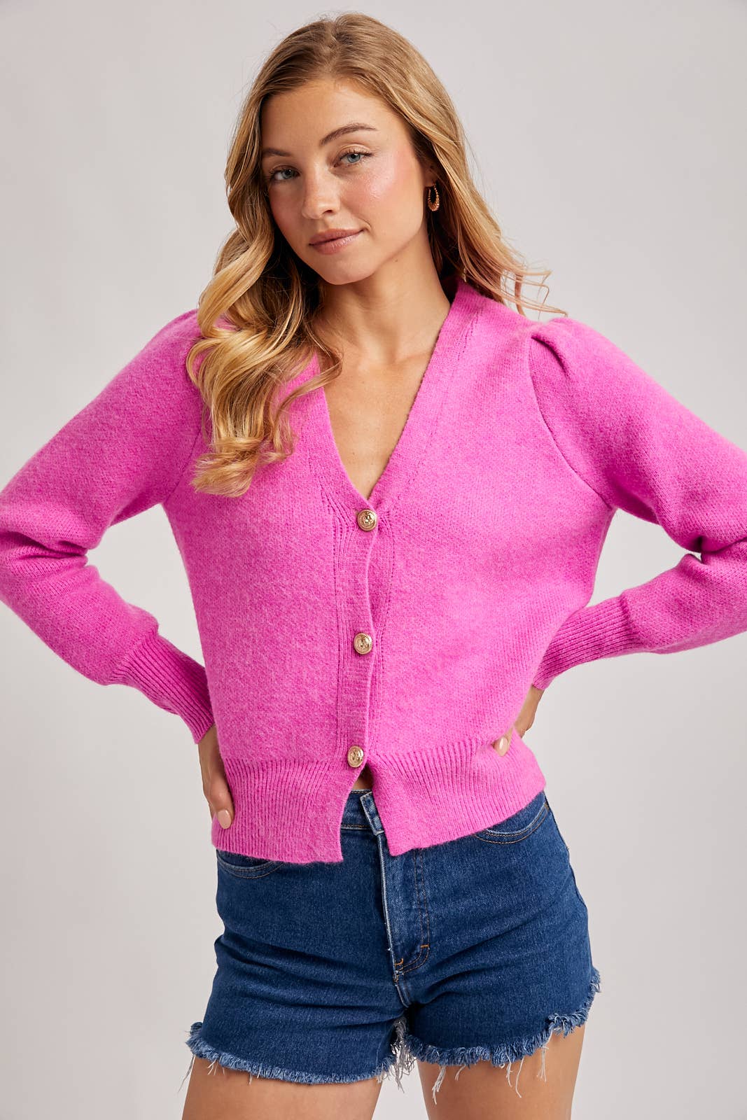 Leena Button Down Cardigan