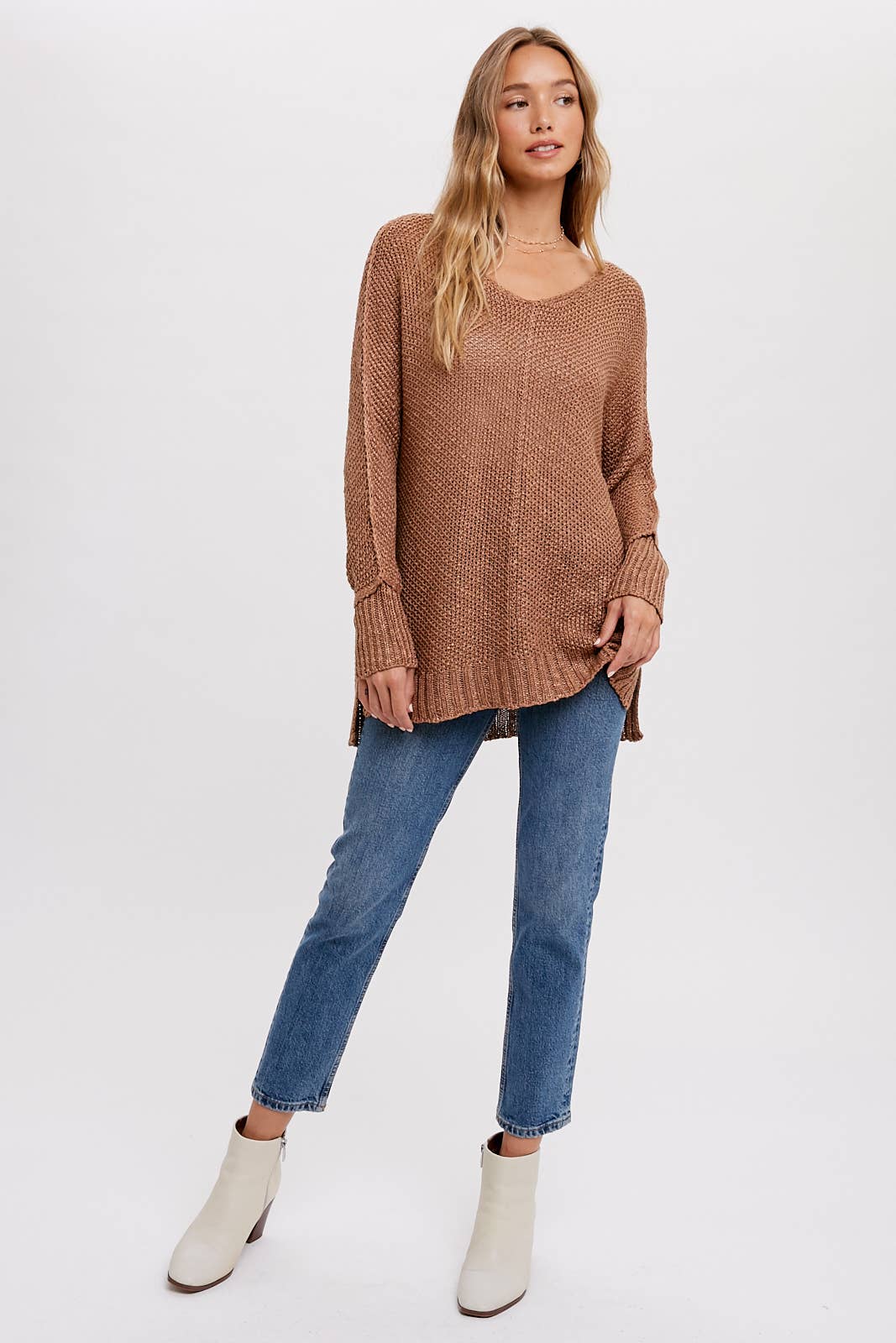 Camila Reverse Seam Loose Sweater