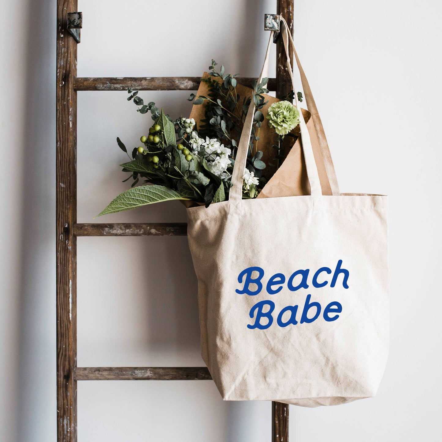 Beach Babe Cotton Canvas Tote Bag