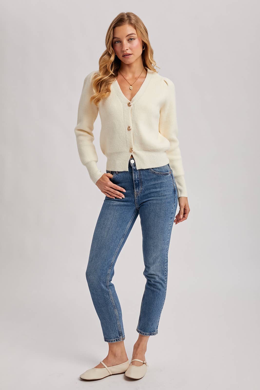 Leena Button Down Cardigan