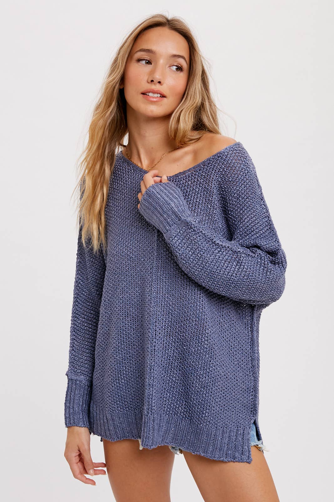 Camila Reverse Seam Loose Sweater