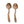 Load image into Gallery viewer, Carved Mango Wood Salad Servers