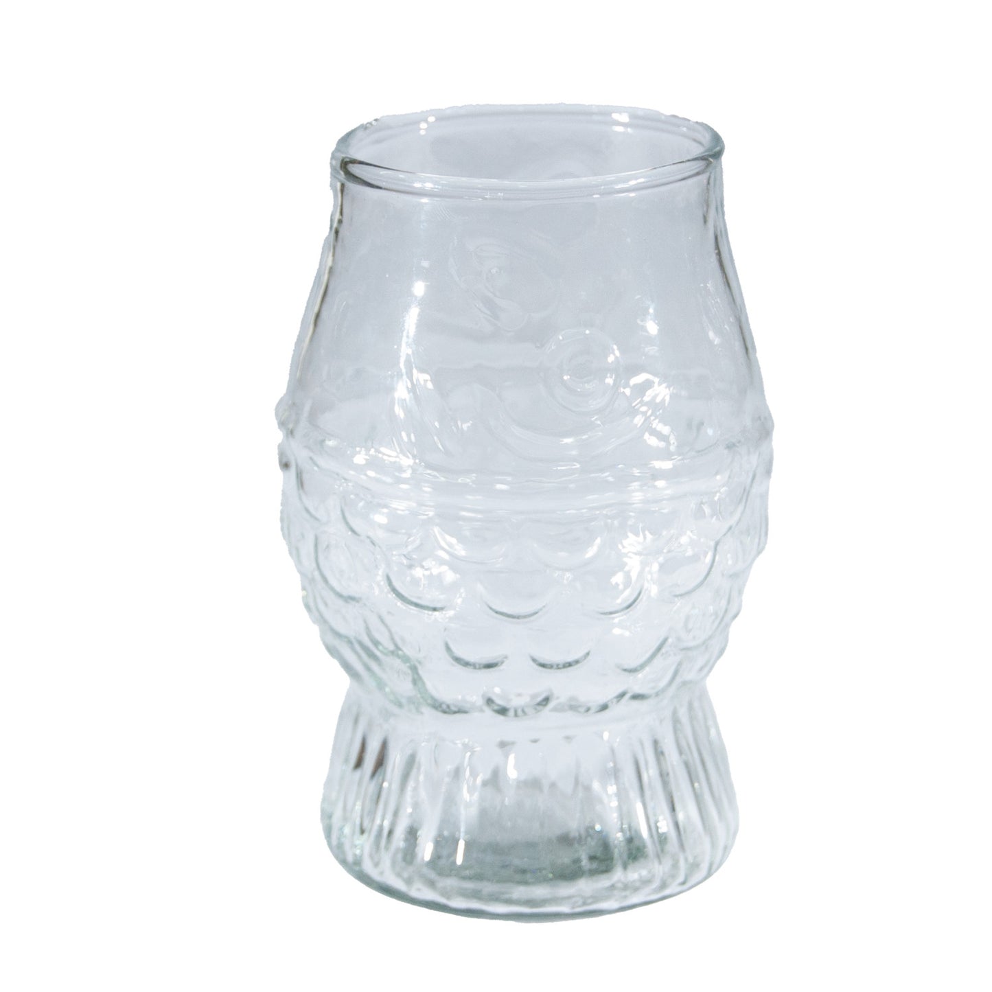 Pressed Glass Fish Glass