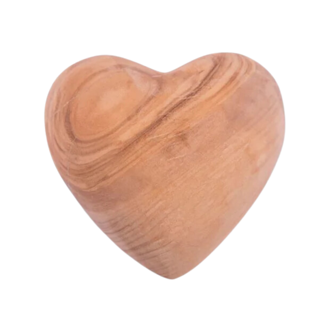 Olive Wood Heart