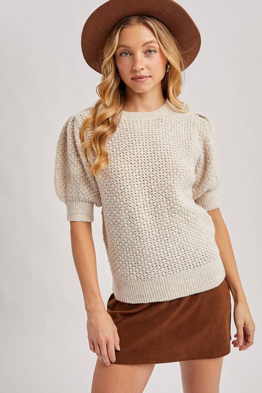 Olivia Open Knit Sweater