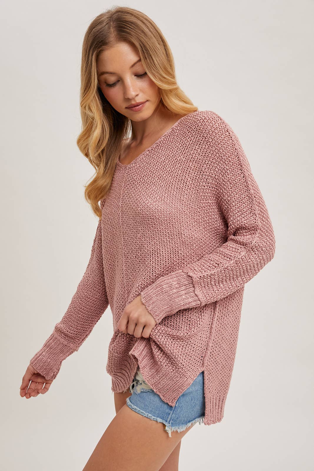 Camila Reverse Seam Loose Sweater