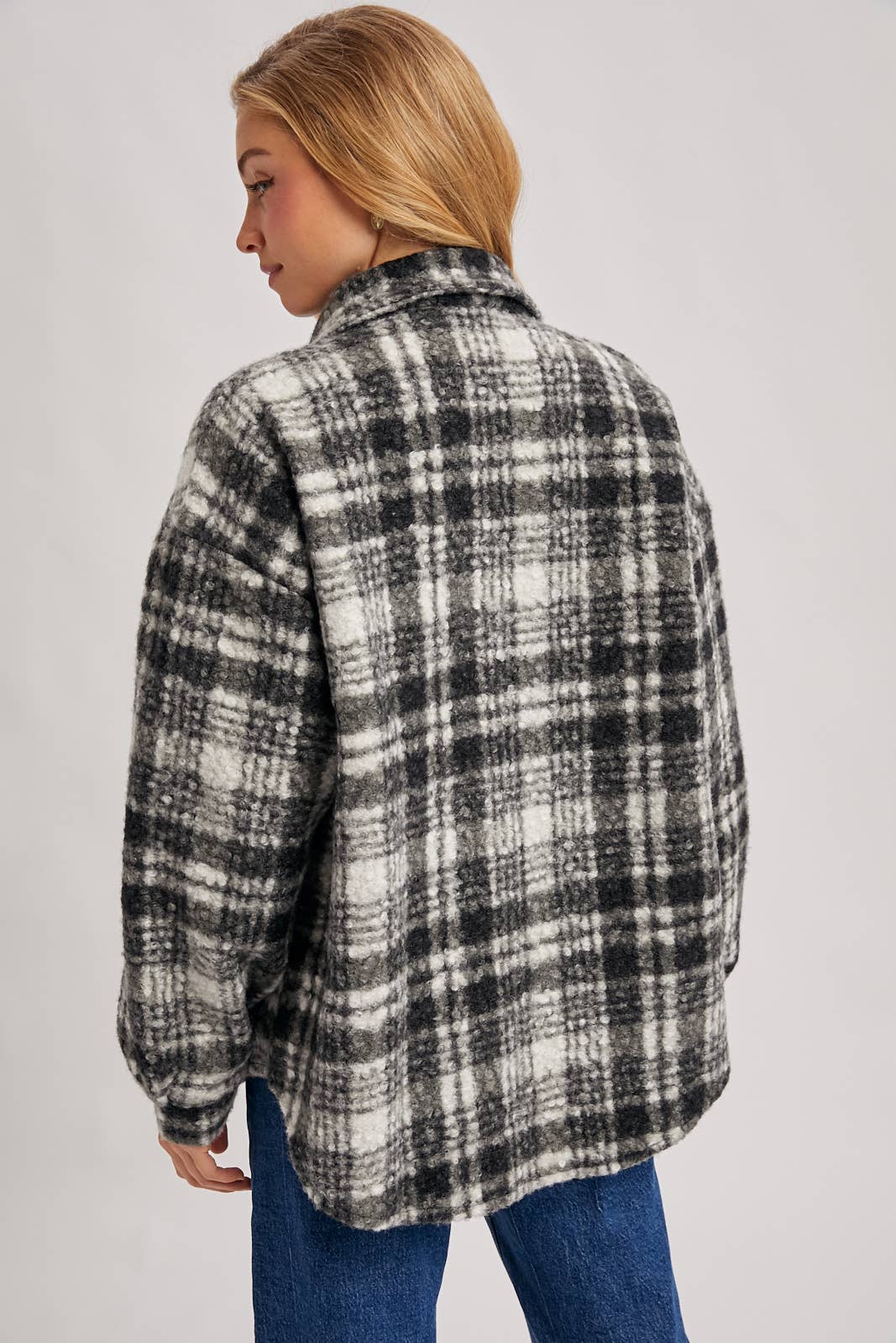 Riley Boucle Plaid Shacket