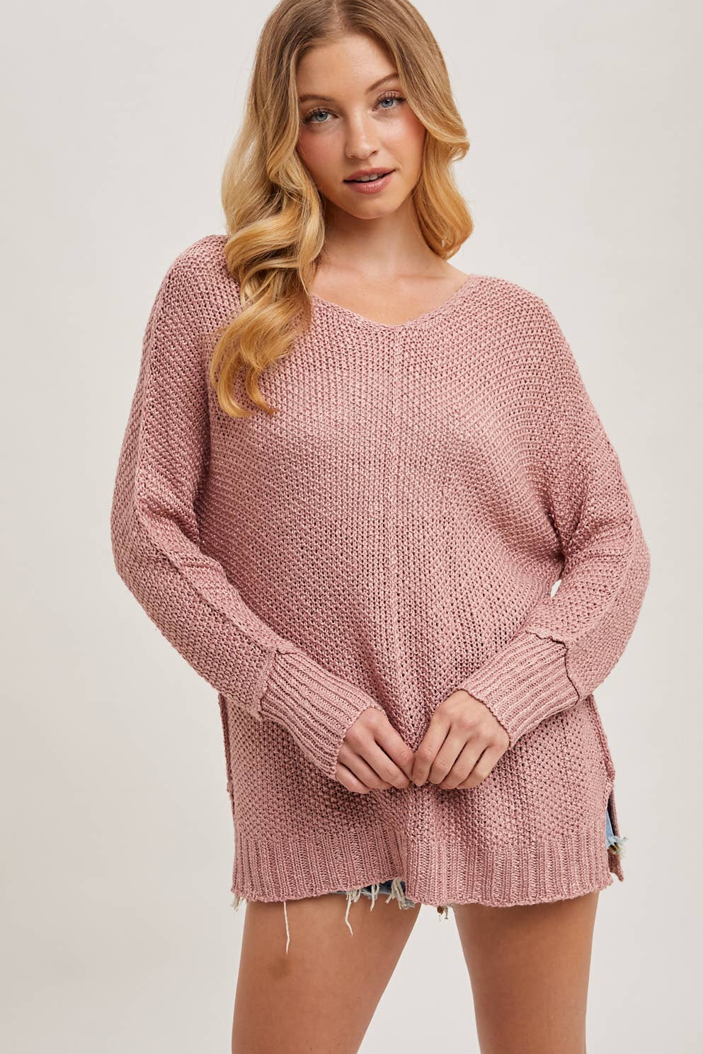 Camila Reverse Seam Loose Sweater