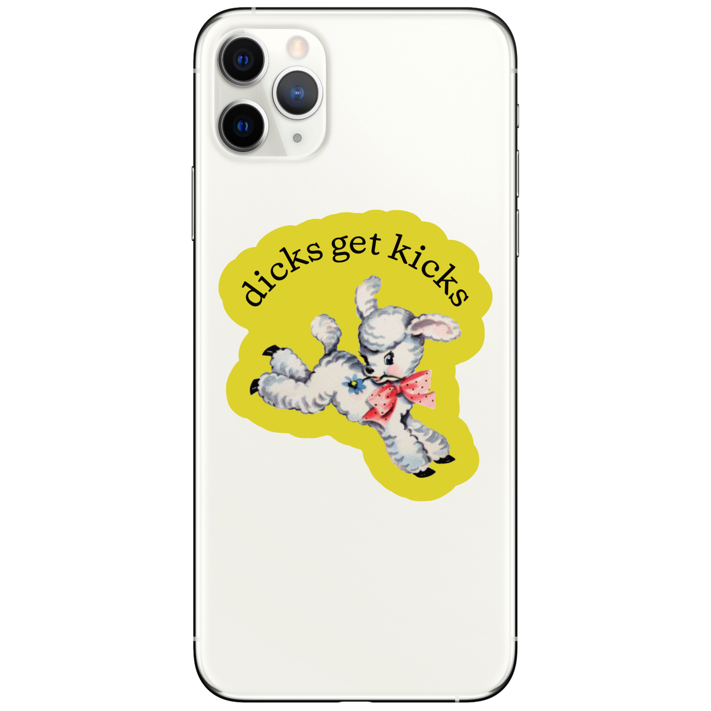 Dicks Get Kicks Vinyl Sticker