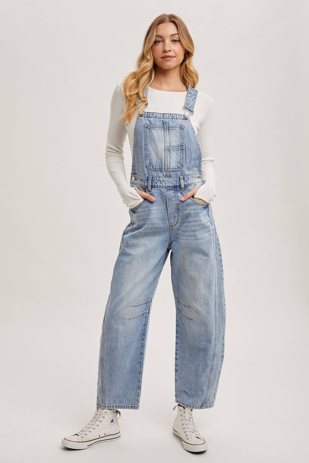 Sloan Denim Barrel Overalls