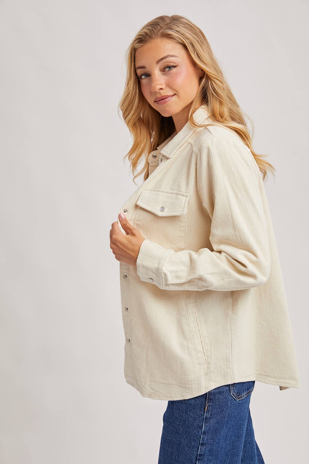 Genie Corduroy Button Down
