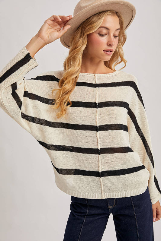 Eva Striped Pullover