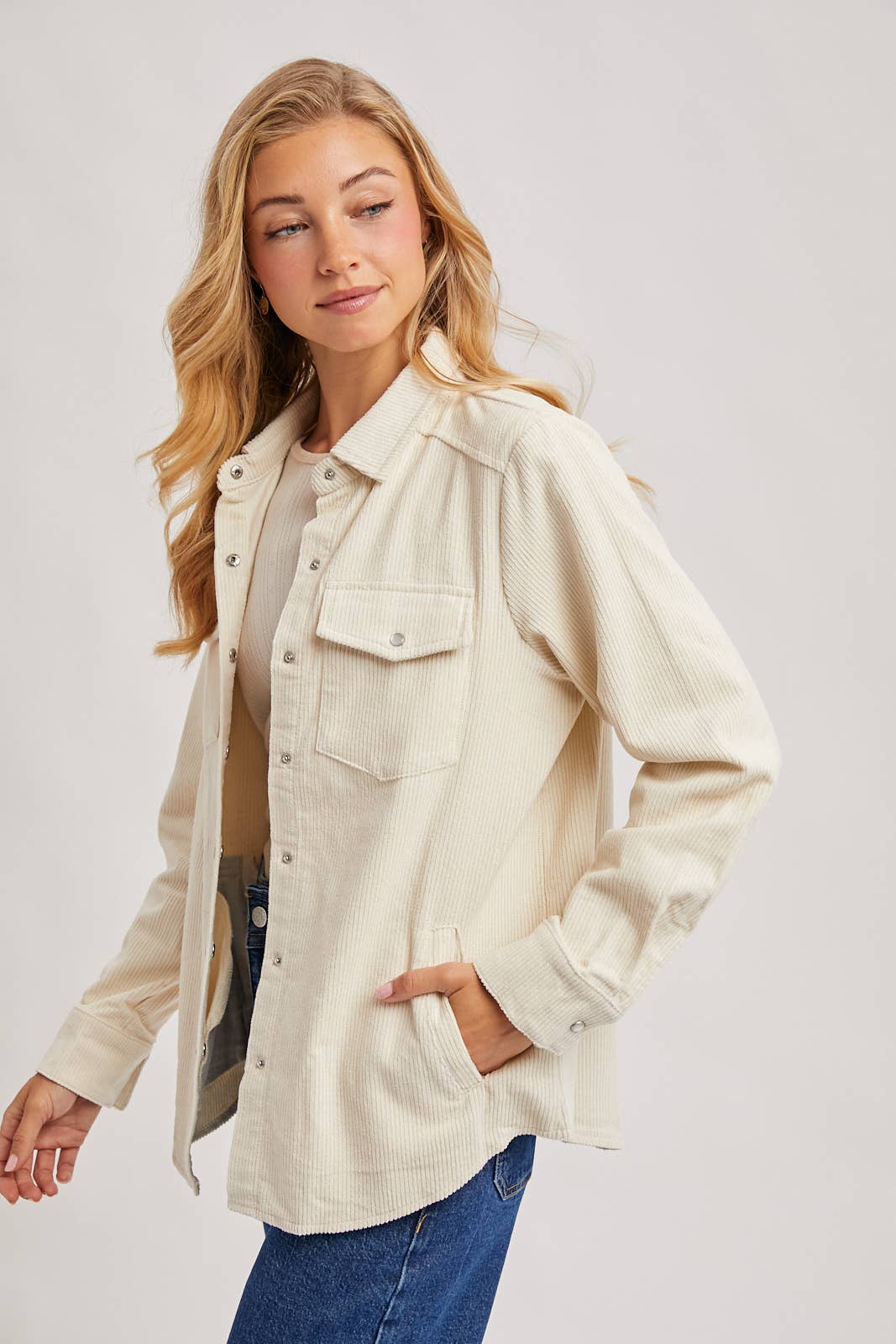 Genie Corduroy Button Down
