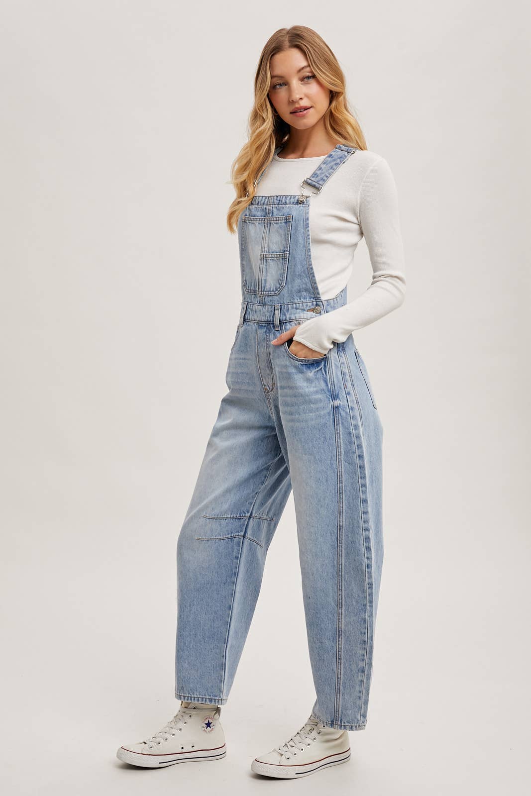 Sloan Denim Barrel Overalls
