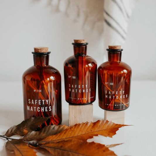 Apothecary Jar w/ White Tipped Matches