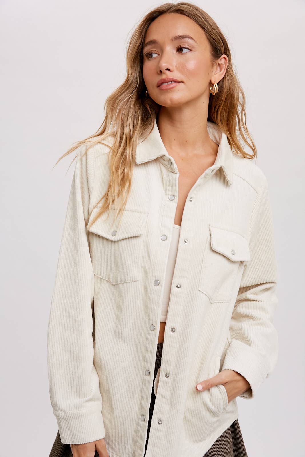 Genie Corduroy Button Down