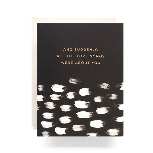 Brushed Love Song Card