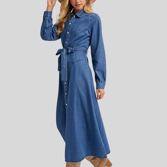 Ginny Denim Maxi Dress
