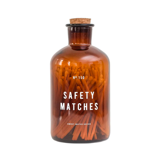 Apothecary Jar w/ White Tipped Matches