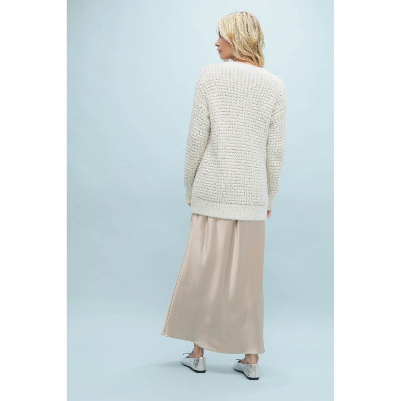 Goldie Textured Lurex Sweater