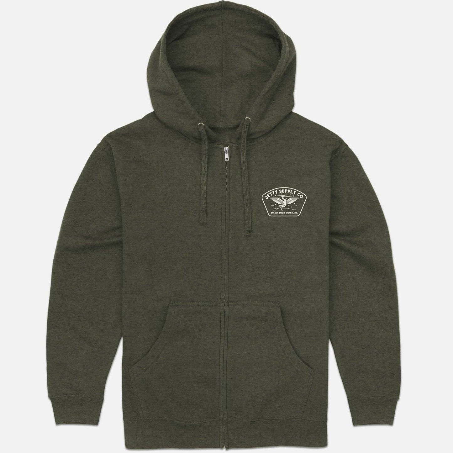 Heron Zip Up Hoodie