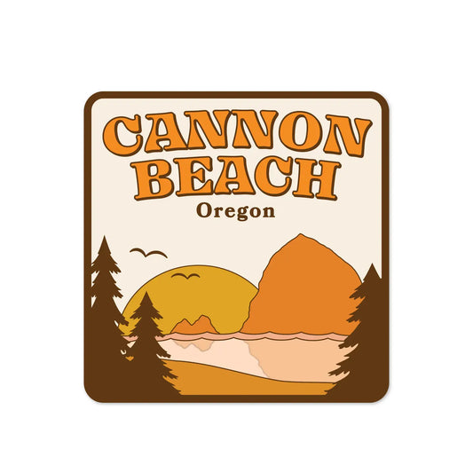 Cannon Beach Sunset Sticker
