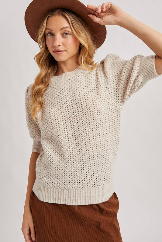 Olivia Open Knit Sweater