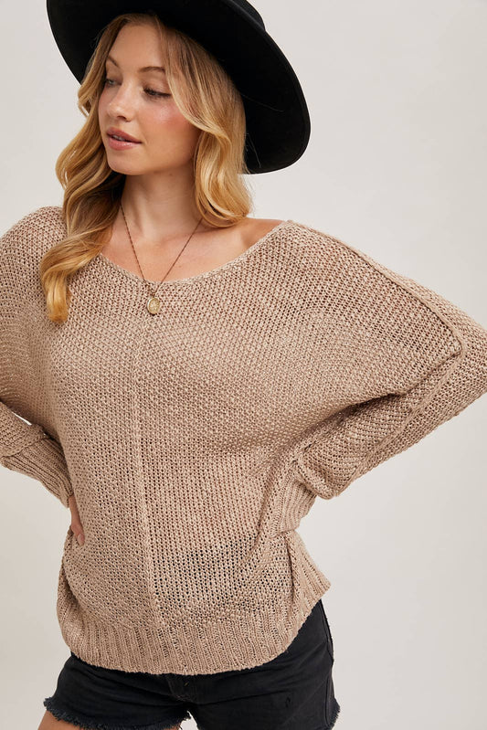 Camila Reverse Seam Loose Sweater