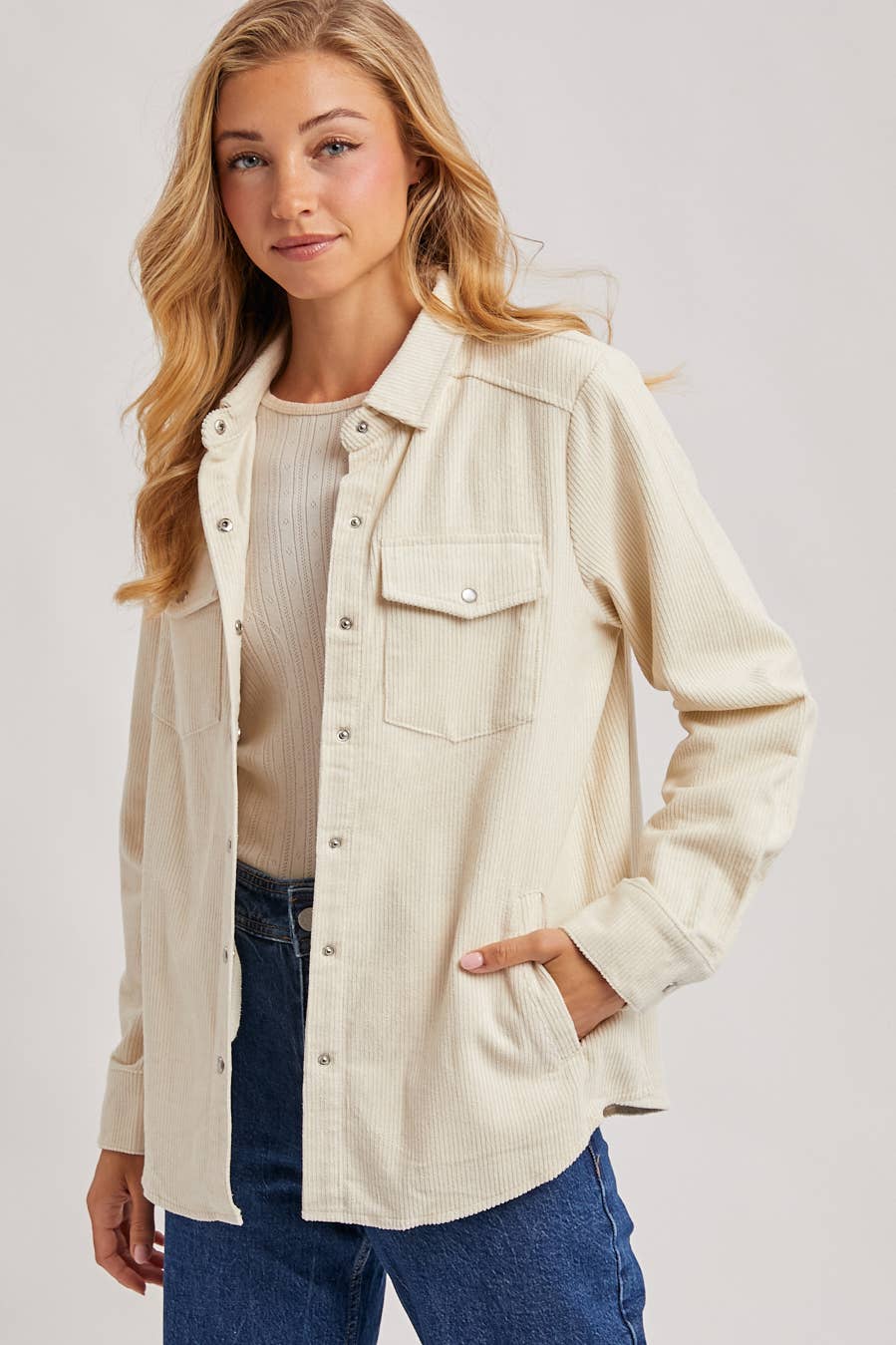 Genie Corduroy Button Down