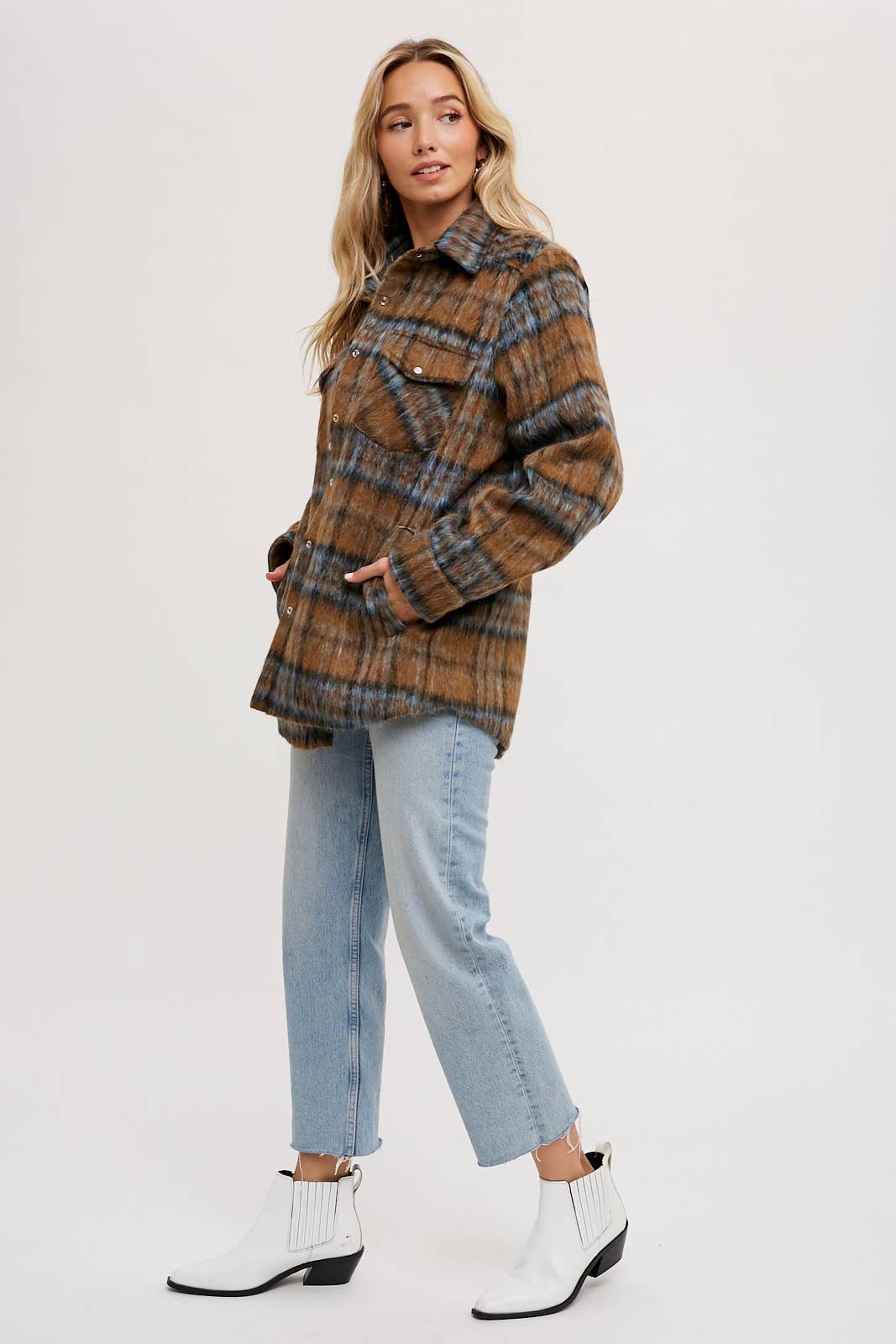 Lydia Brushed Flannel Shacket